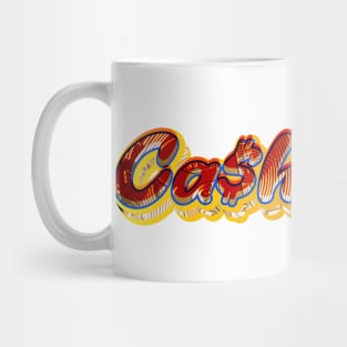 Cash Cow | Ca$h Cow | Coin Typography | Unique Design Mug
